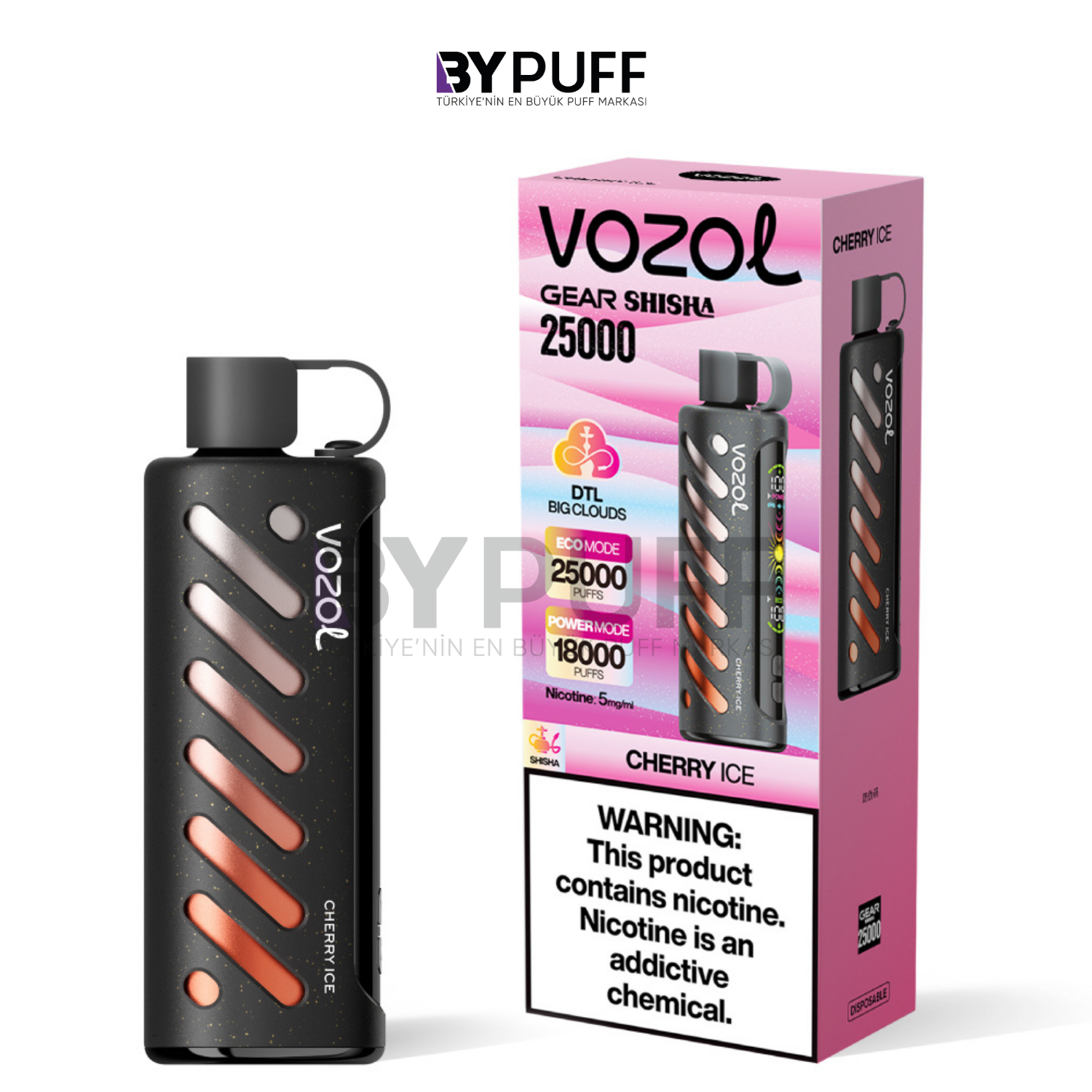 Vozol Gear Shisha 25000 Cherry Ice