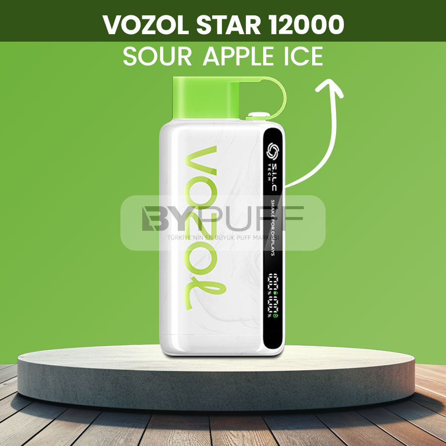 Vozol 12000 Sour Apple ice