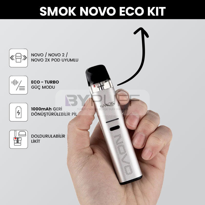 SMOK Novo Eco Pod Vape Kit - Silver