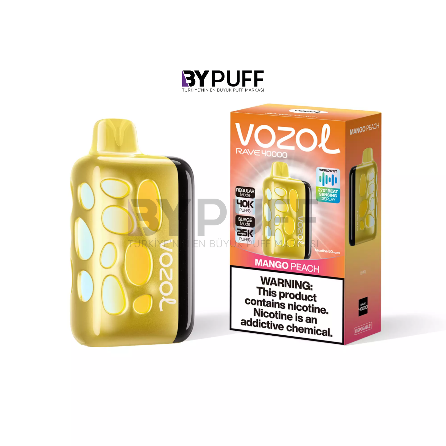 Vozol Rave 40000 Mango Peach